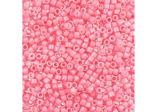 Pink Carnation Opaque Dyed Delica 11/0 DB-1371 - Turtle Island Beads And Silver