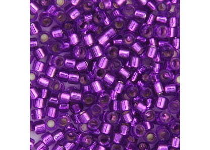 Mangenta Silverlined Delica 11/0 DB-1345 - Turtle Island Beads And Silver