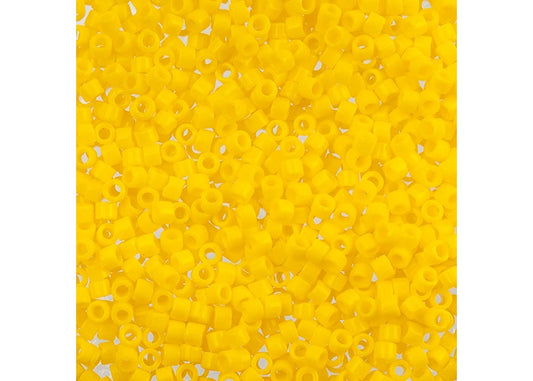 Yellow Canary Opaque Delica 11/0 DB-1132 - Turtle Island Beads And Silver