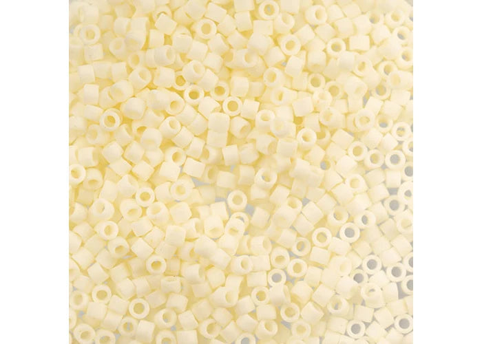 Cream Matte Glazed Luster Delica 11/0 DB-352 - Turtle Island Beads And Silver