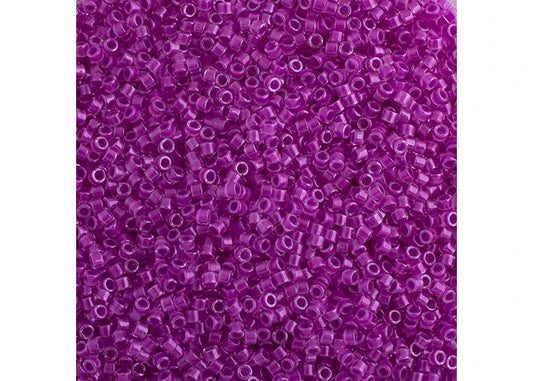Plum Crazy Luminous Neon Delica 11/0 DB-2038 - Turtle Island Beads And Silver