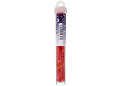 Transparent Dark Orange AB 11/0