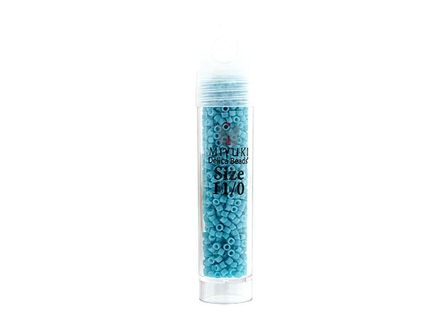 Duracoat Opaque Dyed Aqua Delica 11/0 DB-2128 - Turtle Island Beads And Silver