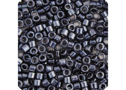 Dark Gunmetal Opaque Nickel Plated Delica 11/0 DB-453 - Turtle Island Beads And Silver