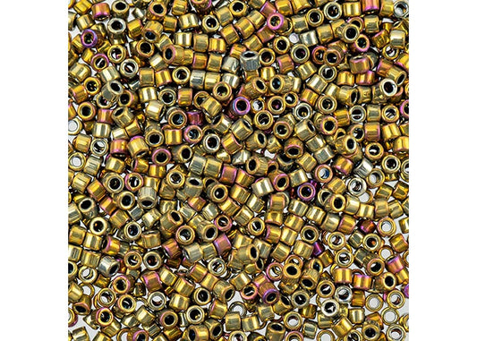Purple AB Metallic Gold Delica 11/0 DB-29 - Turtle Island Beads And Silver