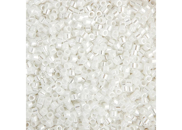 White Pearl Luster Delica 11/0 DB-0201 - Turtle Island Beads And Silver