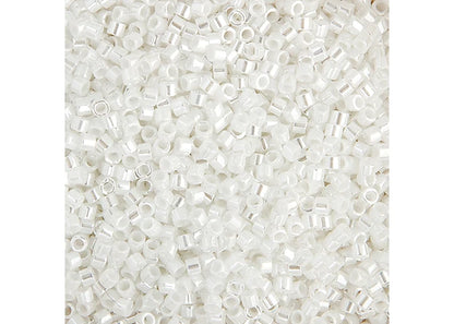 White Pearl Luster Delica 11/0 DB-0201 - Turtle Island Beads And Silver