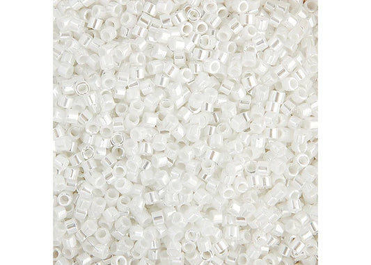 White Pearl Luster Delica 11/0 DB-0201 - Turtle Island Beads And Silver