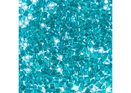 Fancy Lined Teal 11/0