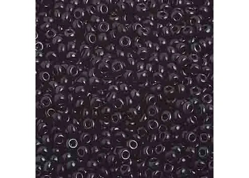 CZECH SEED BEADS 10/0 OPAQUE BLACK 25g VIAL