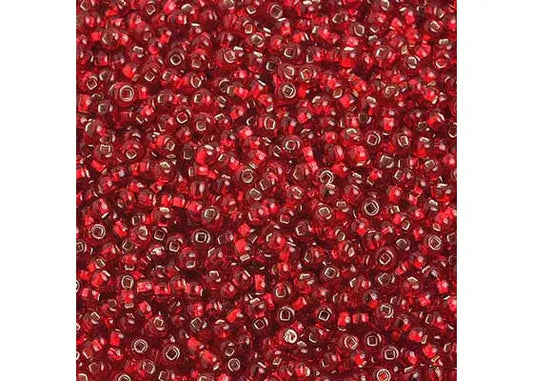 CZECH SEED BEADS 10/0 S/L RED 25g VIAL