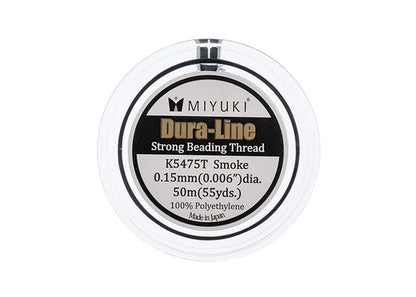 MIYUKI DURA-LINE 50M SMOKE 0.15MM STRONG BEADING THREAD