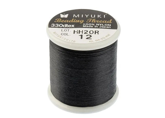 Miyuki Nylon Beading Thread b Black (50m) Spool Header