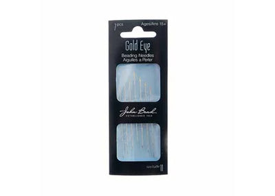 Beading Needle Gold Eye 7 Pcs Size 11