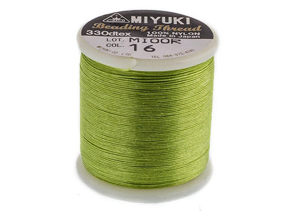 MIYUKI NYLON BEADING THREAD B PERIDOT (50M)