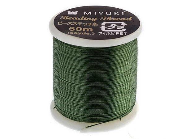 MIYUKI NYLON BEADING THREAD B GREEN (50M)