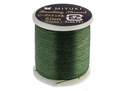 MIYUKI NYLON BEADING THREAD B GREEN (50M)