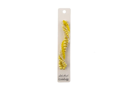 Crystal Lane Diy Twisted Bead Strands Yellow Sunlight