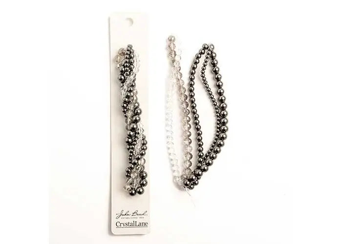 CRYSTAL LANE DIY TWISTED BEAD STRANDS BLACK MAGIC HOLLYHOCK