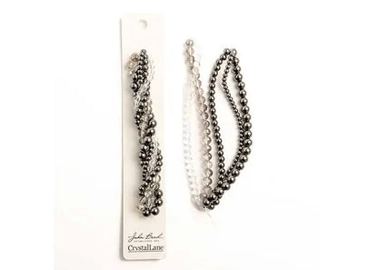 CRYSTAL LANE DIY TWISTED BEAD STRANDS BLACK MAGIC HOLLYHOCK
