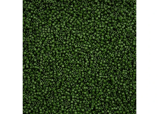 Miyuki Delica 11/0 Green Jade Opaque Matte-dyed Db-797