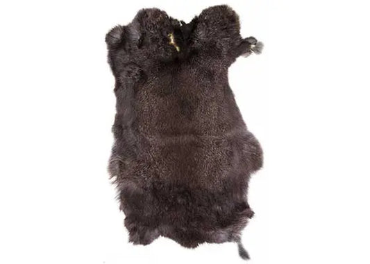 RABBIT FUR SKIN - LOW GRADE APX 11X15IN GREY