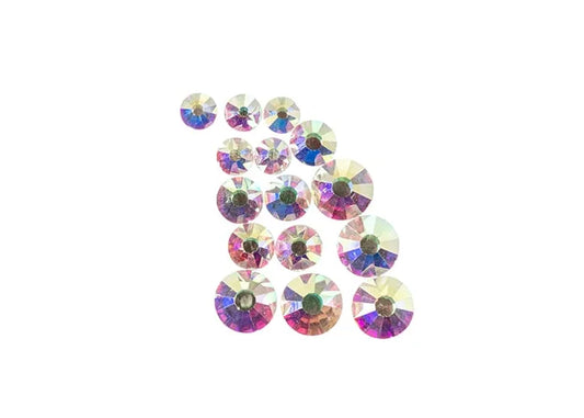 Crystal Lane Diy Flat Back Rhinestones Combo Crystal Ab Ss16 -80pcs, Ss20 -35pcs, Ss30 -20pcs