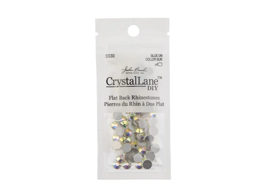 Crystal Lane Diy Flat Back Rhinestones Ss30(6.5mm) Crystal Ab 72pcs