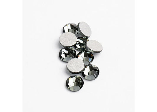 Crystal Lane Diy Flat Back Rhinestones Ss20(4.7mm) Black Diamond 144pcs