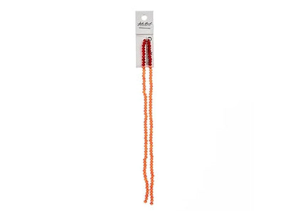 CRYSTAL LANE DIY RONDELLE 2 STRAND 7IN (APX110PCS) 3X4MM TRANSPARENT RED