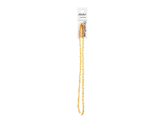 Crystal Lane Diy Rondelle 2 Strand 7in (apx110pcs) 3x4mm Opaque Light Champagne Luster