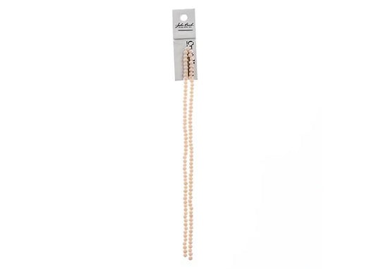 Crystal Lane Diy Rondelle 2 Strand 7in (apx110pcs) 3x4mm Opaque Light Cream