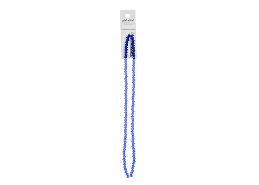 Crystal Lane Diy Rondelle 2 Strand 7in (apx110pcs) 3x4mm Transparent Dark Sapphire