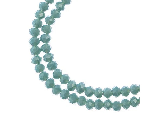 CRYSTAL LANE DIY RONDELLE 2 STRAND 7IN (APX110PCS) 3X4MM OPAQUE DARK BLUE