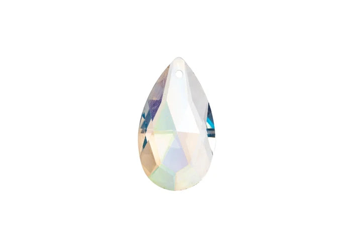 CRYSTAL LANE DIY FACETED TEARDROP 22X38MM CRYSTAL AB