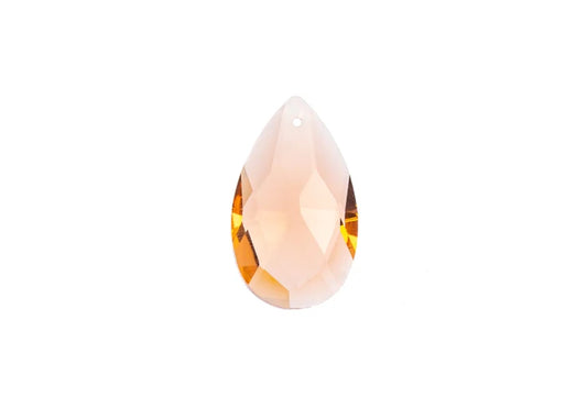 CRYSTAL LANE DIY FACETED TEARDROP 22X38MM CHAMPAGNE