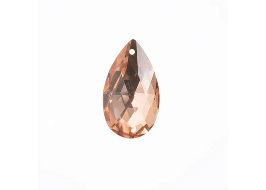CRYSTAL LANE DIY FACETED TEARDROP 22X38MM COPPER