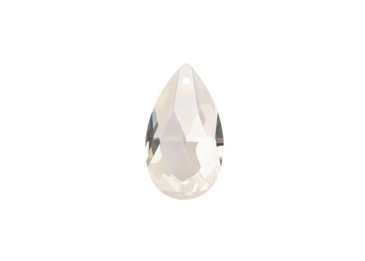 CRYSTAL LANE DIY FACETED TEARDROP 22X38MM GREY