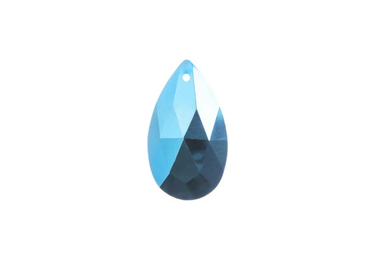 CRYSTAL LANE DIY FACETED TEARDROP 22X38MM BLUE IRIS
