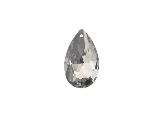 CRYSTAL LANE DIY FACETED TEARDROP 22X38MM BLACK