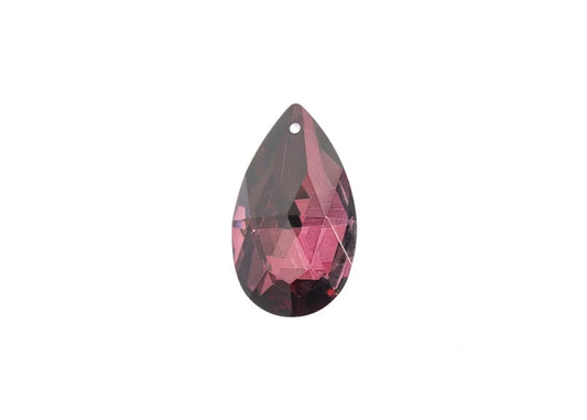 CRYSTAL LANE DIY FACETED TEARDROP 22X38MM PURPLE