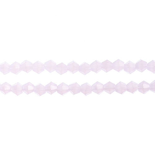 CRYSTAL LANE DIY BICONE 2STRAND 7IN (APX96PCS) 4MM OPAQUE PINK