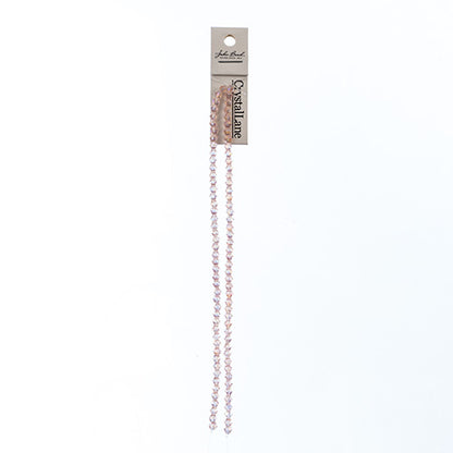 CRYSTAL LANE DIY BICONE 2STRAND 7IN (APX96PCS) 4MM TRANSPARENT PINK AB