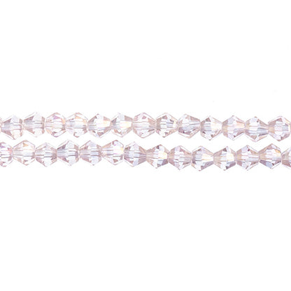CRYSTAL LANE DIY BICONE 2STRAND 7IN (APX96PCS) 4MM TRANSPARENT PINK AB