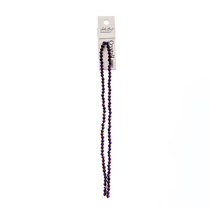 CRYSTAL LANE DIY BICONE 2STRAND 7IN (APX96PCS) 4MM OPAQUE PURPLE IRIS