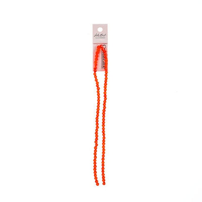 CRYSTAL LANE DIY BICONE 2STRAND 7IN (APX96PCS) 4MM TRANSPARENT ORANGE