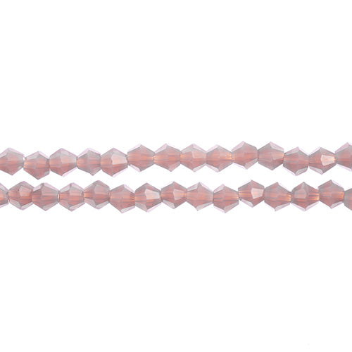 CRYSTAL LANE DIY BICONE 2STRAND 7IN (APX96PCS) 4MM OPAQUE DARK PURPLE