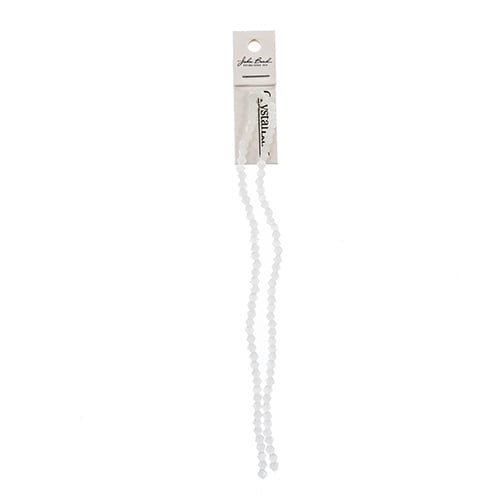 CRYSTAL LANE DIY BICONE 2STRAND 7IN (APX96PCS) 4MM OPAQUE WHITE