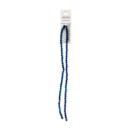 CRYSTAL LANE DIY BICONE 2STRAND 7IN (APX96PCS) 4MM OPAQUE BLUE IRIS