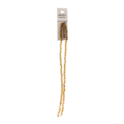 CRYSTAL LANE DIY BICONE 2STRAND 7IN (APX96PCS) 4MM TRANSPARENT TOPAZ AB